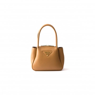 PRADA LEATHER MINI HANDBAG 1BA362 (19.5*18*9cm)